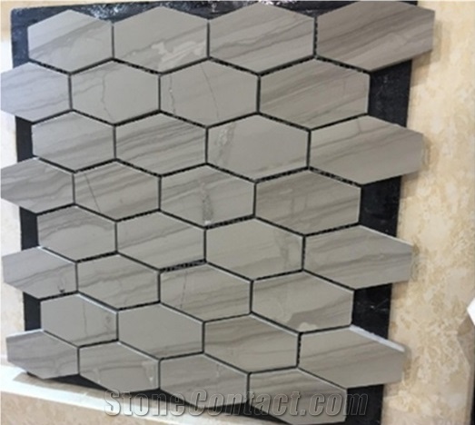 Thin Marble Mosaic Tiles,Multicolor Marble Mosaic Wall Tiles