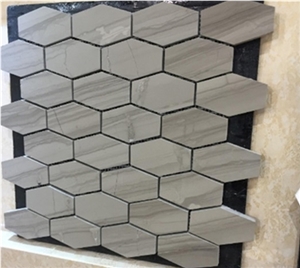 Thin Marble Mosaic Tiles,Multicolor Marble Mosaic Wall Tiles