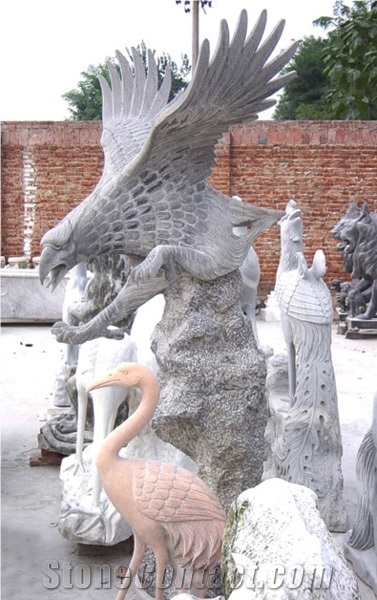 Vivid Eagle Granite Statue,Animal Sculpture Staue