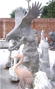 Vivid Eagle Granite Statue,Animal Sculpture Staue