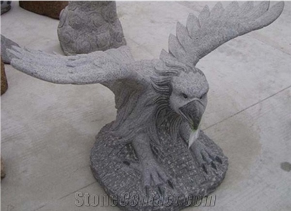 Vivid Eagle Granite Statue,Animal Sculpture Staue