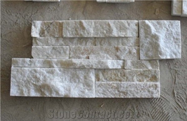 White Crystal Quartzite Culture Stone Ledge Stone