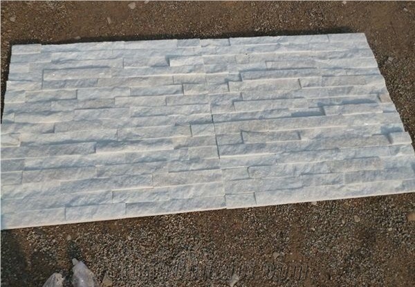 White Crystal Quartzite Culture Stone Ledge Stone