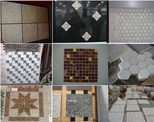 White Marble Mosaic Tiles And Wall Panel