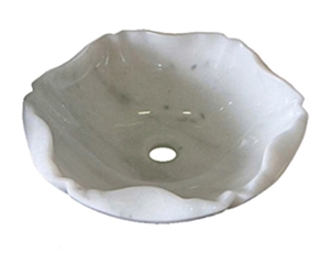 White Marble Sink & Basins For Bathroom Wash