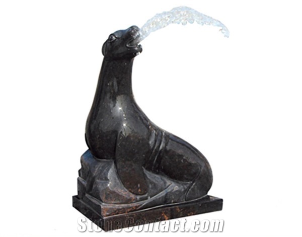 Yellow Limestone Human Statue Fountains & Water Features