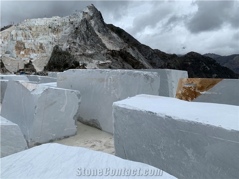 Bianco Gioia Marble Blocks