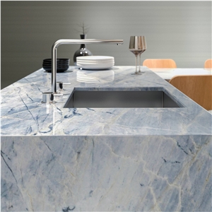 Ijen Blue Quartzite Kitchen Countertops