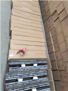 China Natural Split Face Black Stone Slate Wall Panel Tiles