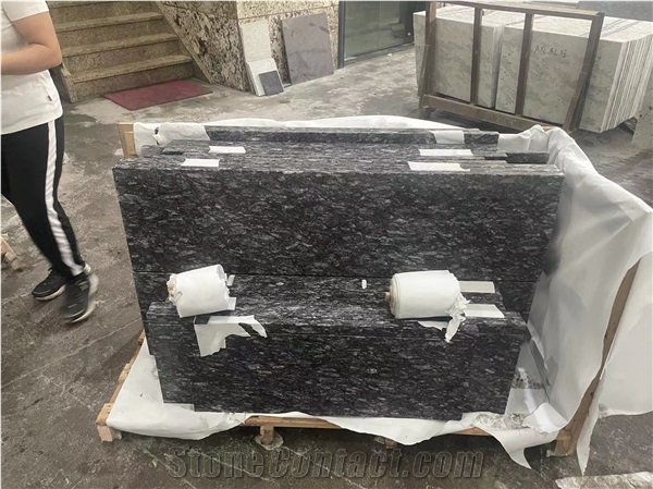 Cladon Blue Granite Polished Stairs Treads And Risers