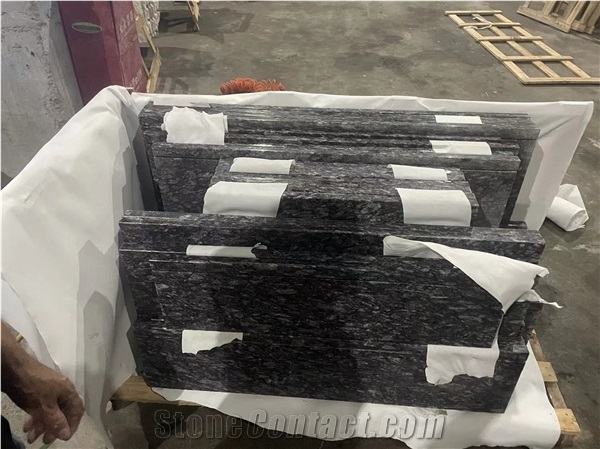 Cladon Blue Granite Polished Stairs Treads And Risers