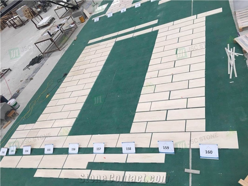 Exterior Facade Moca Cream Limstone Tile Wall Cladding
