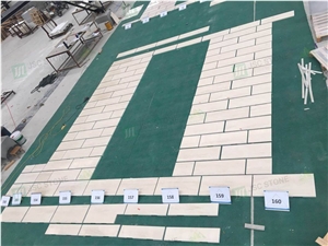 Exterior Facade Moca Cream Limstone Tile Wall Cladding