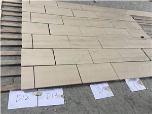 Exterior Moca Cream Limestone Engineering Wall Decoration