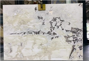 Picasso White Marble Slabs For Interior Walling And Flooring