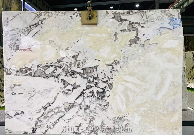 Picasso White Marble Slabs For Interior Walling And Flooring