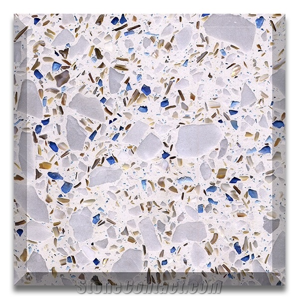 Cement Floor Tile Price Light Blue Wall Terrazzo Slab
