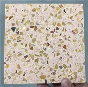 Precast Matt Polish Outdoor Indoor Cement Tile Terrazzo Slab