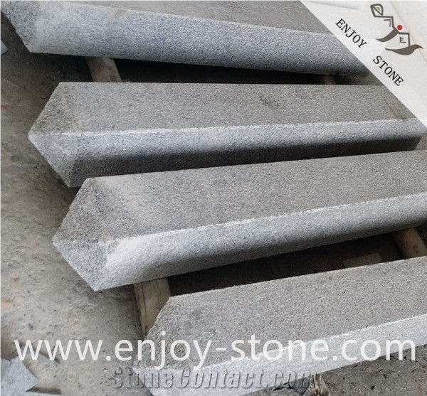 G654 Sesame Grey Granite/Flamed/Garden Stone,Pillar,Palisade