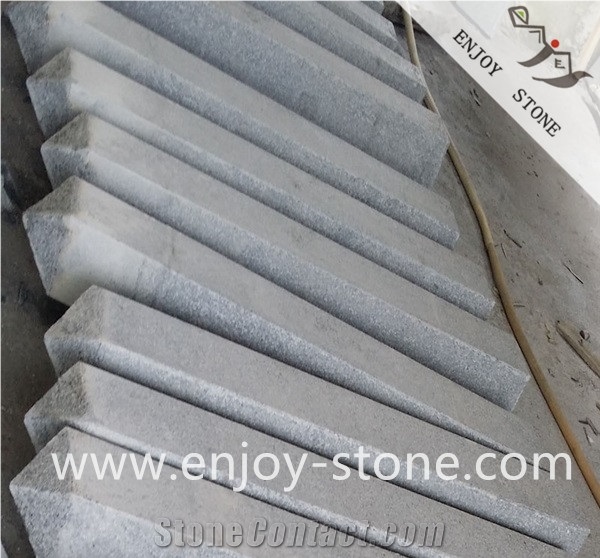 G654 Sesame Grey Granite/Flamed/Garden Stone,Pillar,Palisade