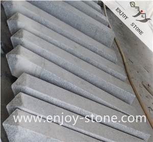G654 Sesame Grey Granite/Flamed/Garden Stone,Pillar,Palisade