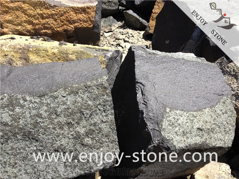 G684 Pearl Black/Block/Granite Rock Stone/Landscaping/Garden