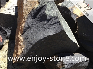 G684 Pearl Black/Block/Granite Rock Stone/Landscaping/Garden