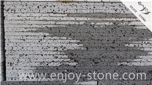 Grooved Lava Stone/ Machine Cut/ Slabs And Tiles/ Flooring/ Walling