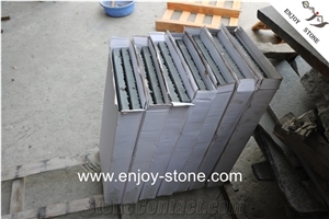 Half-Planed Mongolia Black Basalt Floor Cover Tile