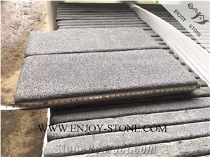 Tumbled Hainan Black Basalt Slabs/ Tiles/Cut To Size