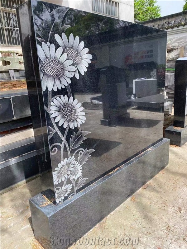Shanxi Black Granite Headstone