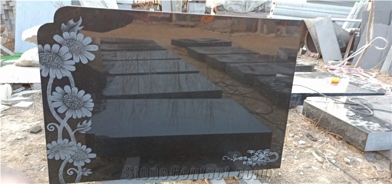 Shanxi Black Granite Headstone