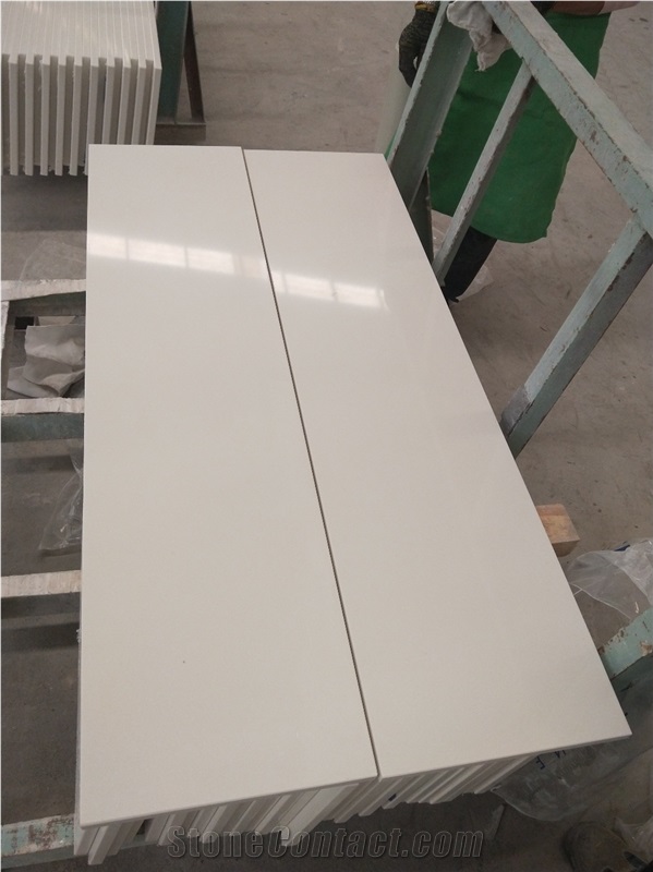 Pure White Artificial Stone Stairs, Steps