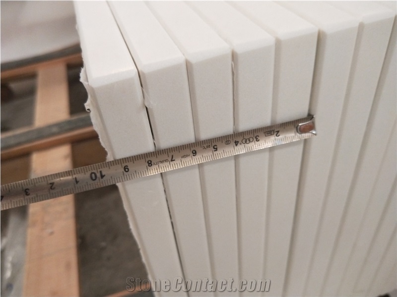 Pure White Artificial Stone Stairs, Steps