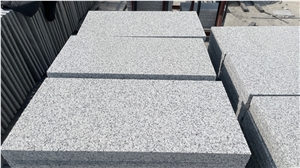 G602 Bianco Sardo Granite Tiles Bushhammered