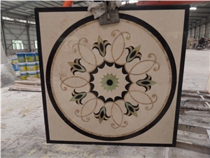 Waterjet Meddallion Marble Stone Interior Floor Tiles