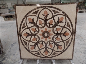 Waterjet Meddallion Marble Stone Interior Floor Tiles