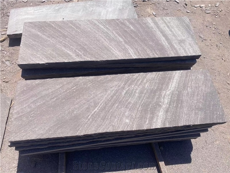 Purple Wood Grain Sandstone Step,Sandstone Stairs