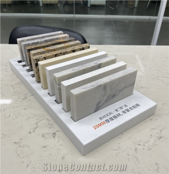 Desktop Articifial Marble And Granite Stone Display Rack
