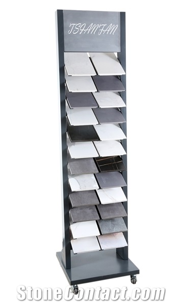 Metal Stone Display Tower For Showroom Or Fairs