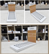 Metal Table Stone Display Stand Rack