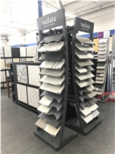 Quart Stone Metal Display Tower Stand For Showroom Display