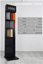 Stone Metal Floor Popular Display Stand Rack