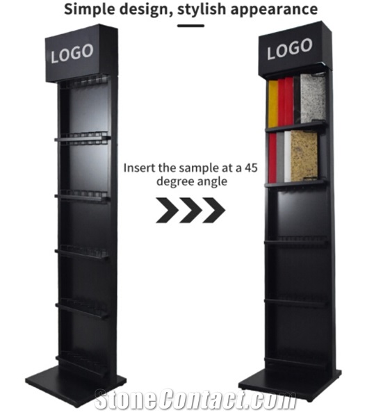 Stone Metal Floor Popular Display Stand Rack