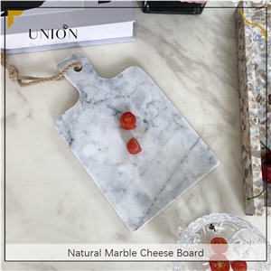 UNION DECO White Marble Cutting Board And Serving Tray