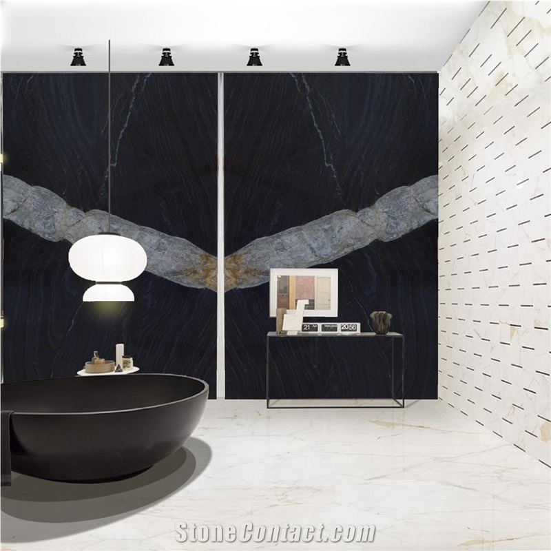 Oaster Black Quartzite Slabs