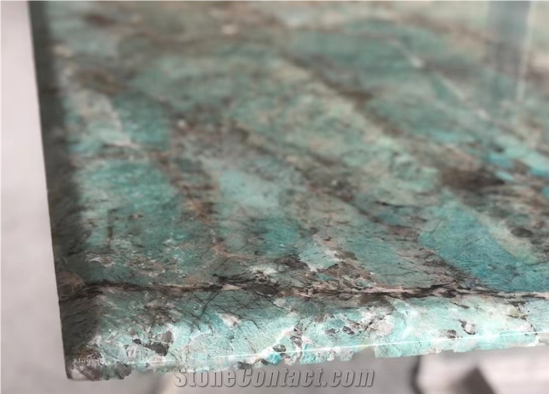 Luxury Amazon Green Quartzite Slabs Emerald Green