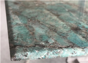 Luxury Amazon Green Quartzite Slabs Emerald Green