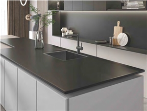 BLACK AURORA,Artificial Stone Kitchen Top