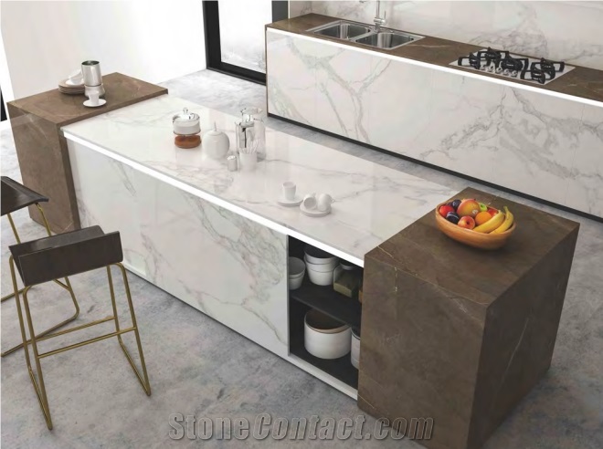 CALACATTA, Artificial Stone Slab, Sintered Stone